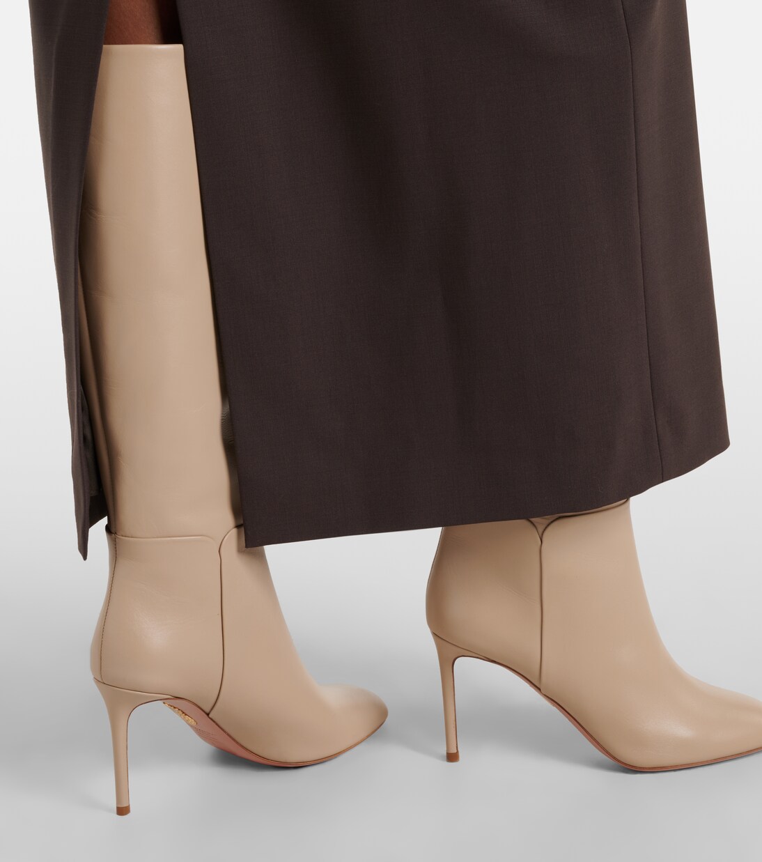 Sellier 85 leather knee-high boots | Aquazzura