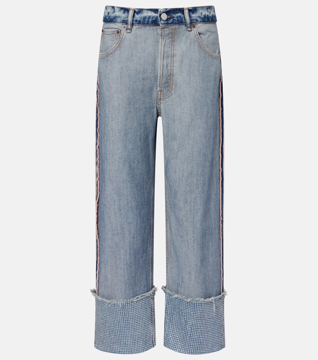 Jeans rectos adornados deconstruidos  | Acne Studios