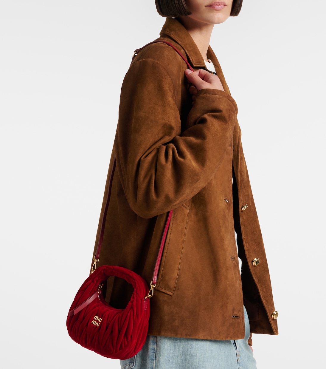 Sac Wander Mini en velours | Miu Miu