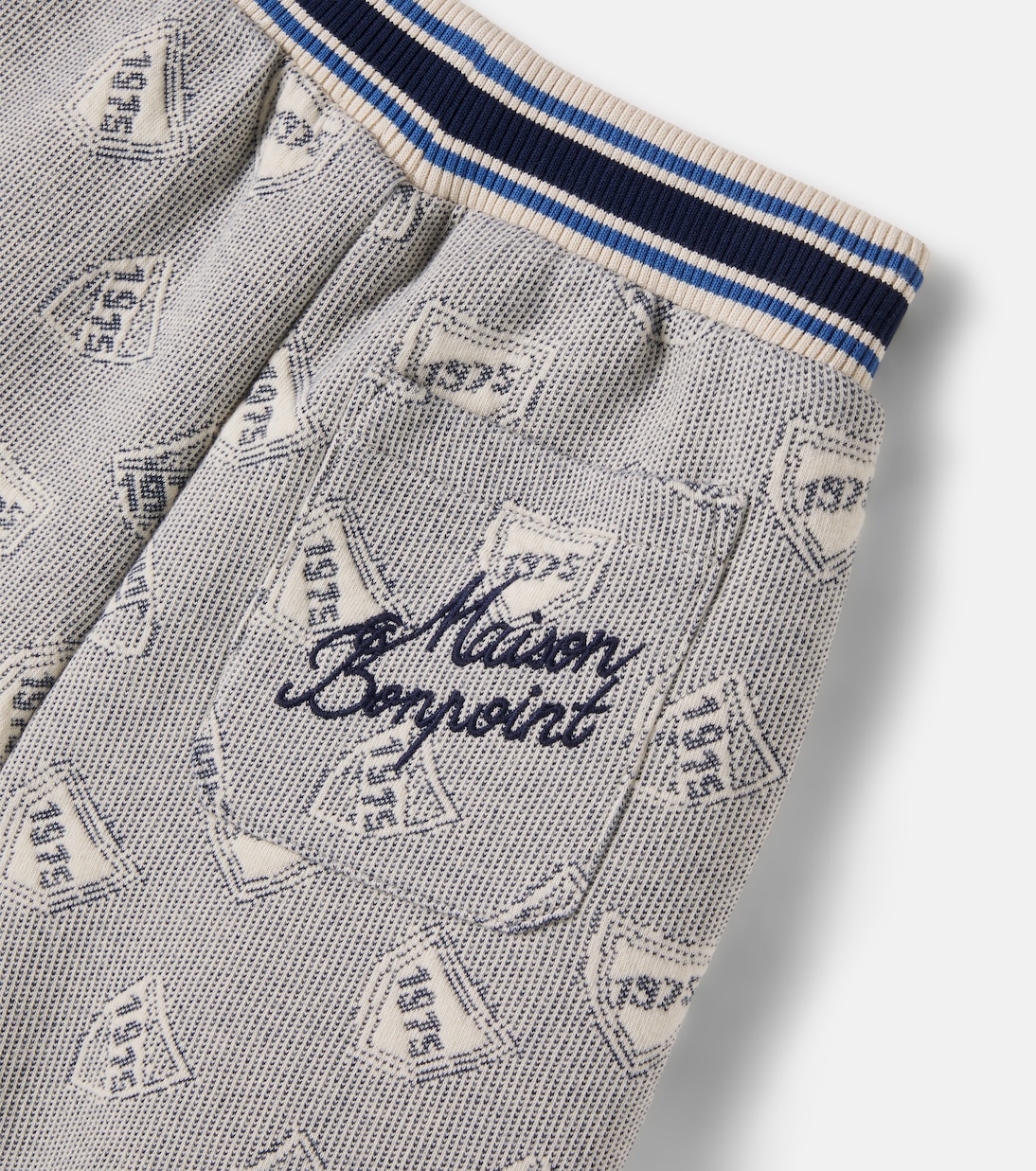 Edel jacquard cotton-blend fleece shorts | Bonpoint