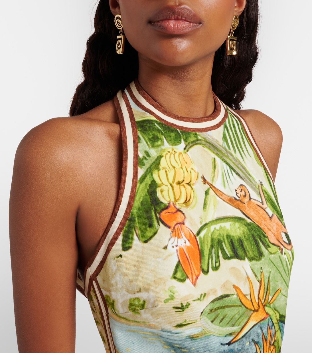 Toucan Tango printed cotton minidress | Alémais