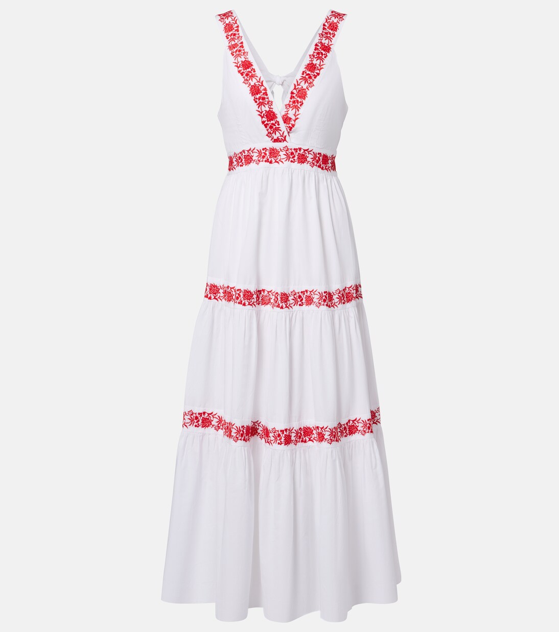 Petalia embroidered cotton maxi dress | Heidi Klein