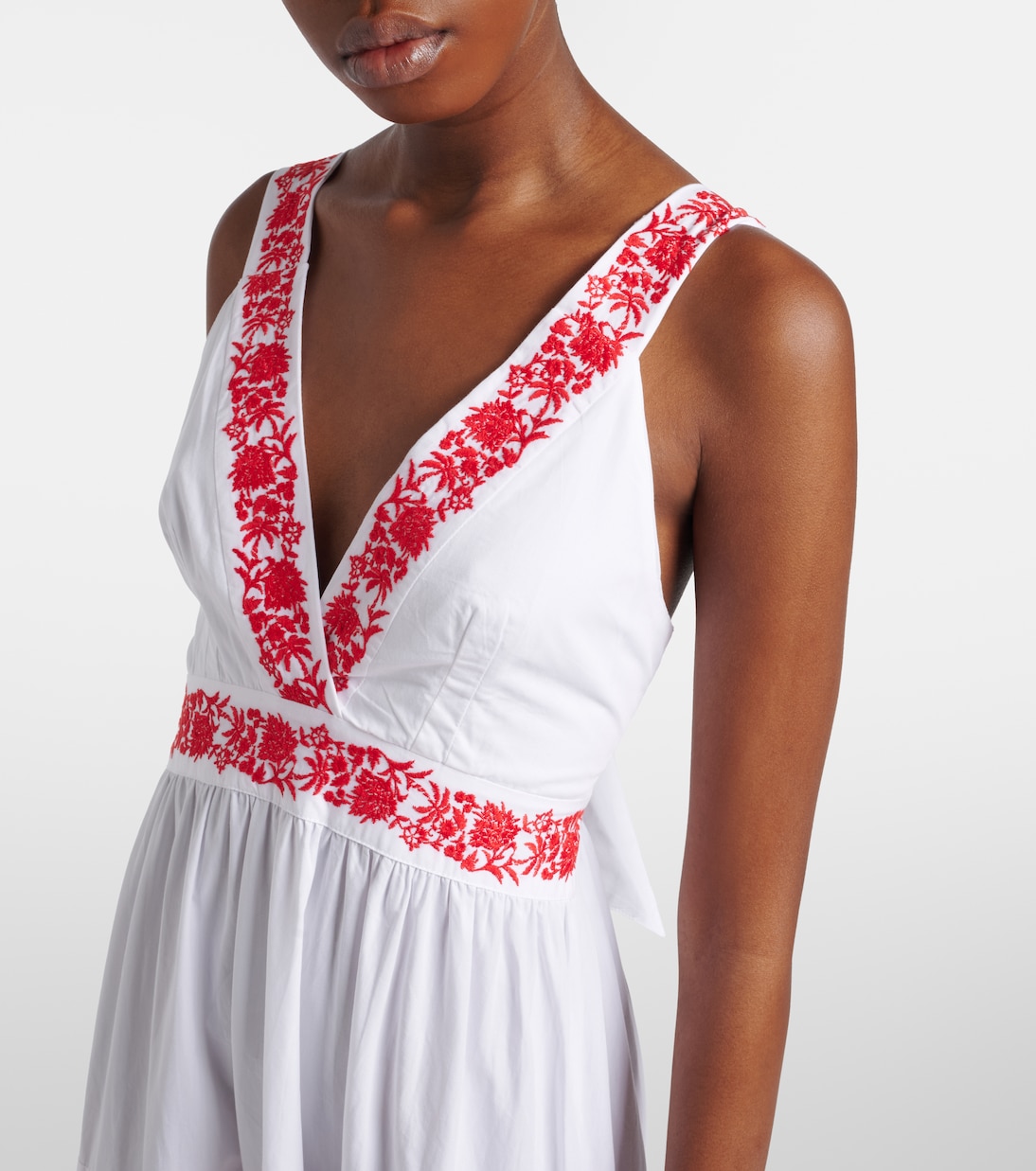 Petalia embroidered cotton maxi dress | Heidi Klein