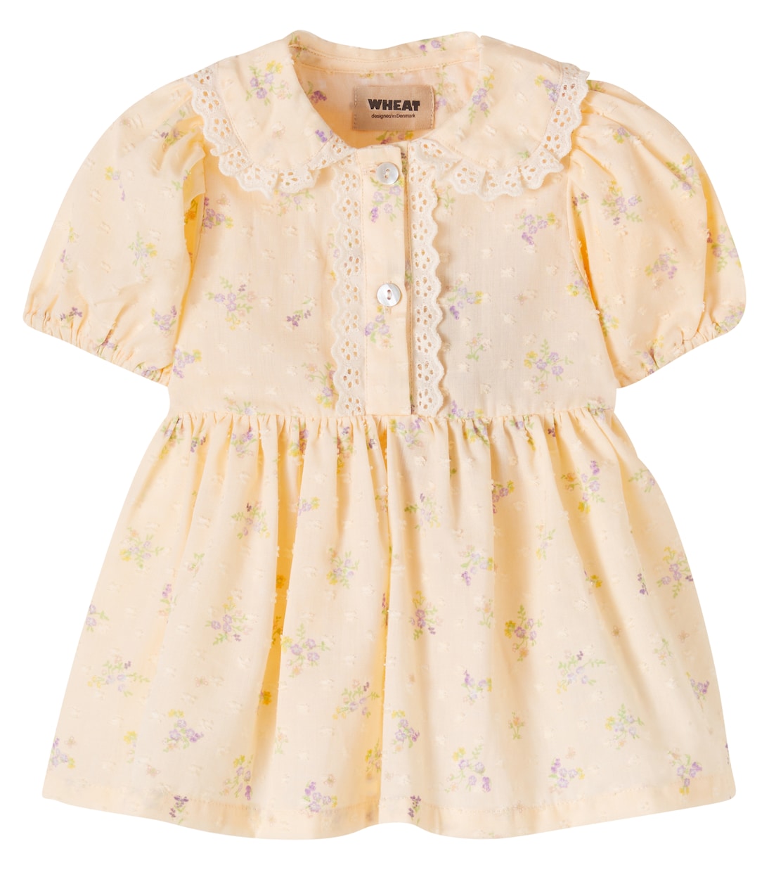 Baby Adele floral cotton dress | Wheat