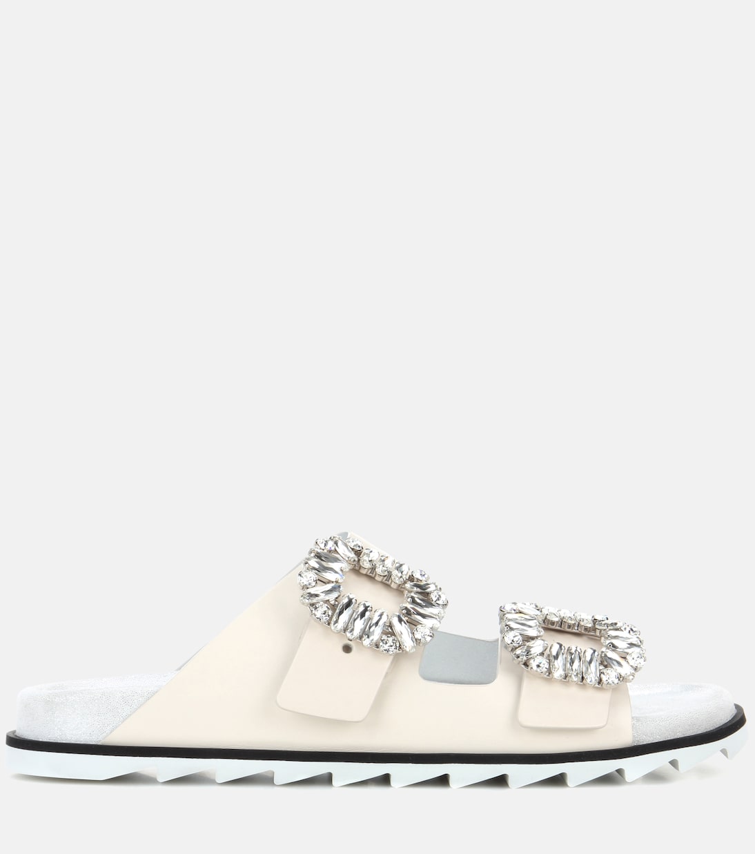 صندل Slippers من الجلد مع تزيين Slidy Viv | Roger Vivier
