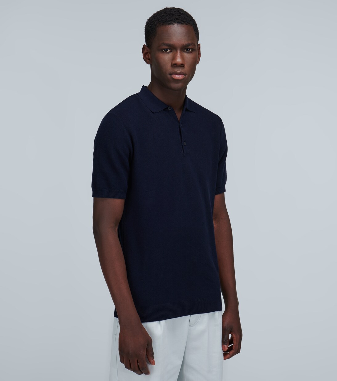 Polo de punto de algodón | Sunspel