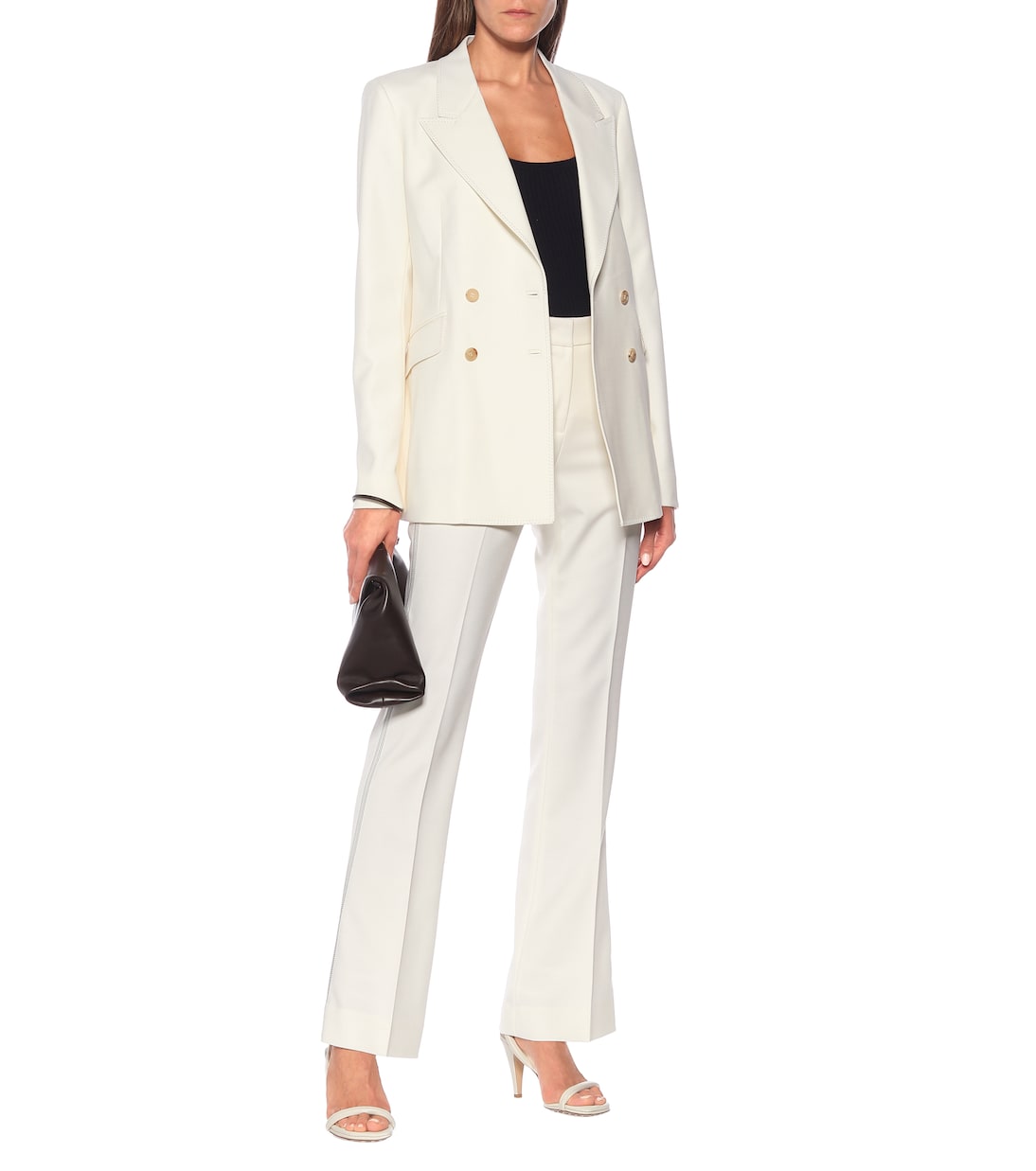 Pantalon évasé Thompson en laine | Gabriela Hearst