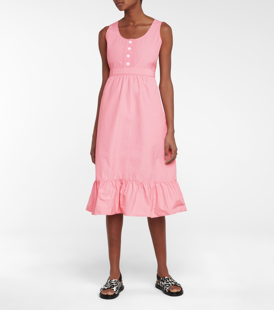 Technical faille midi dress | Plan C