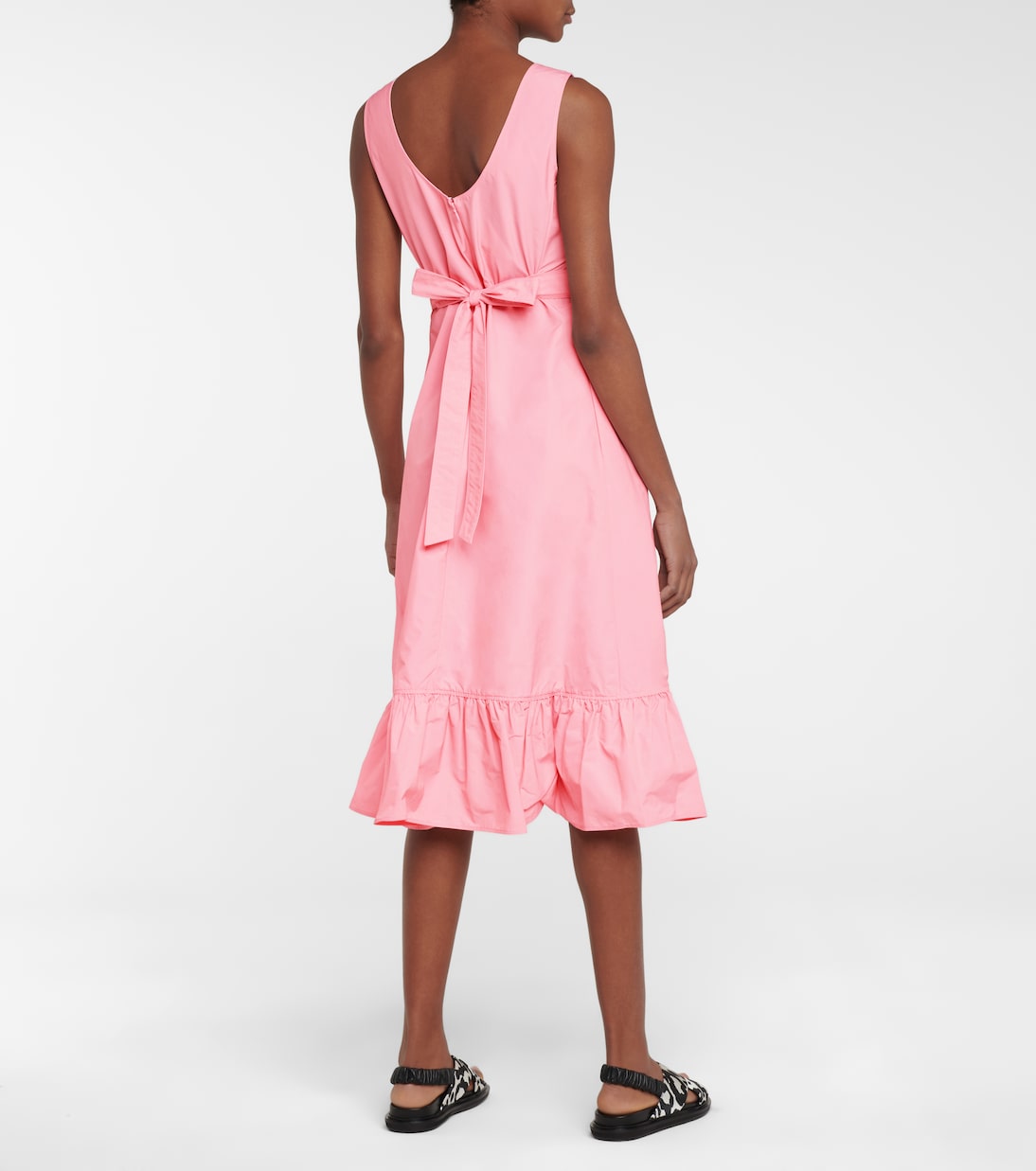 Technical faille midi dress | Plan C