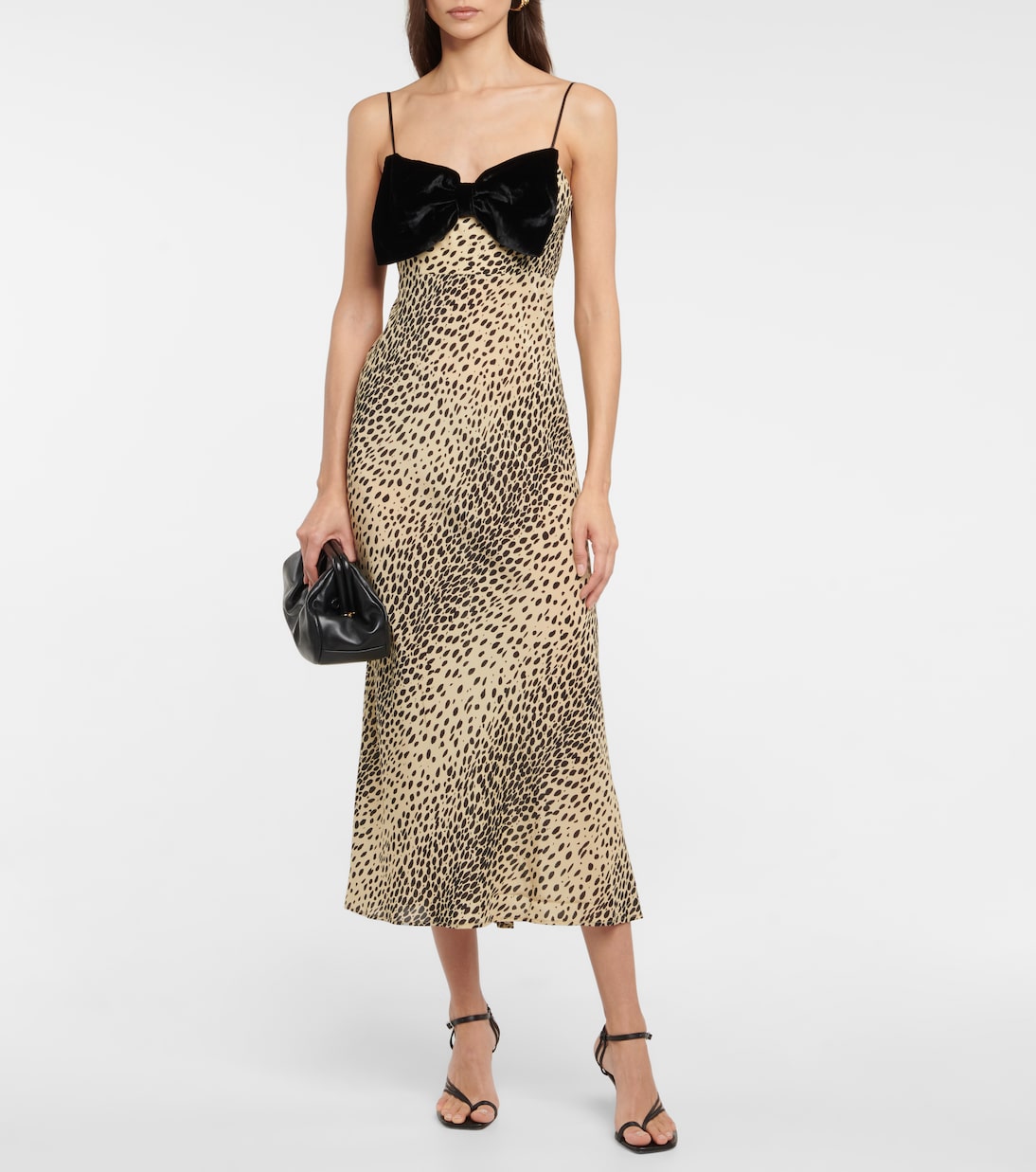 Leanna animal-print silk midi dress | Rixo