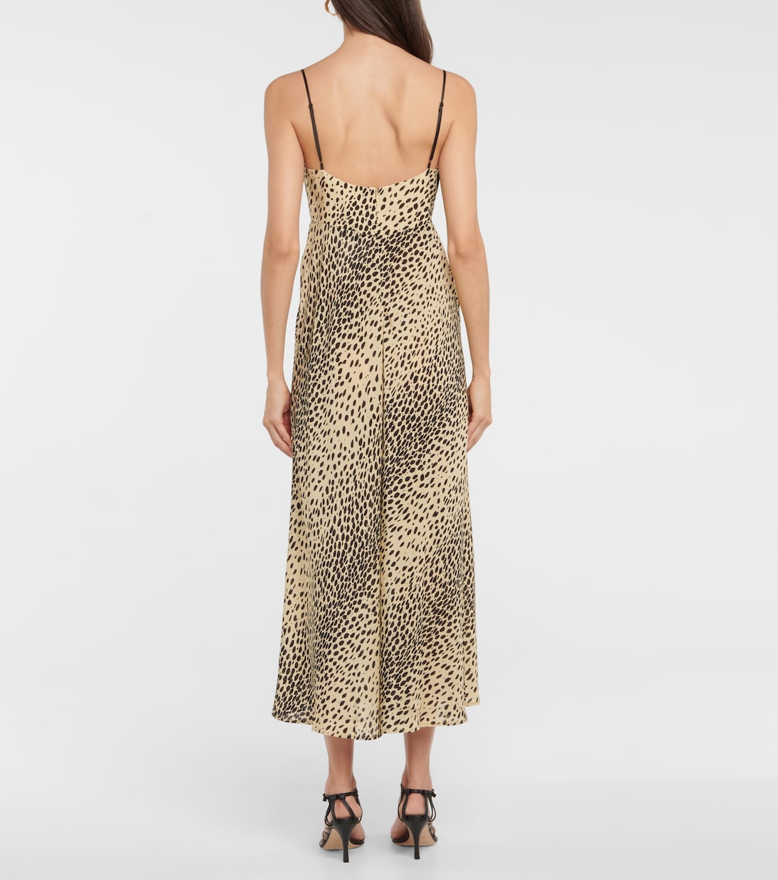 Leanna animal-print silk midi dress | Rixo