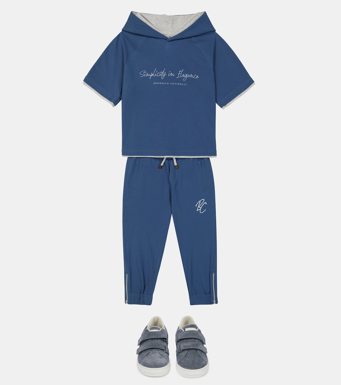 Camiseta de algodón con capucha | Brunello Cucinelli Kids