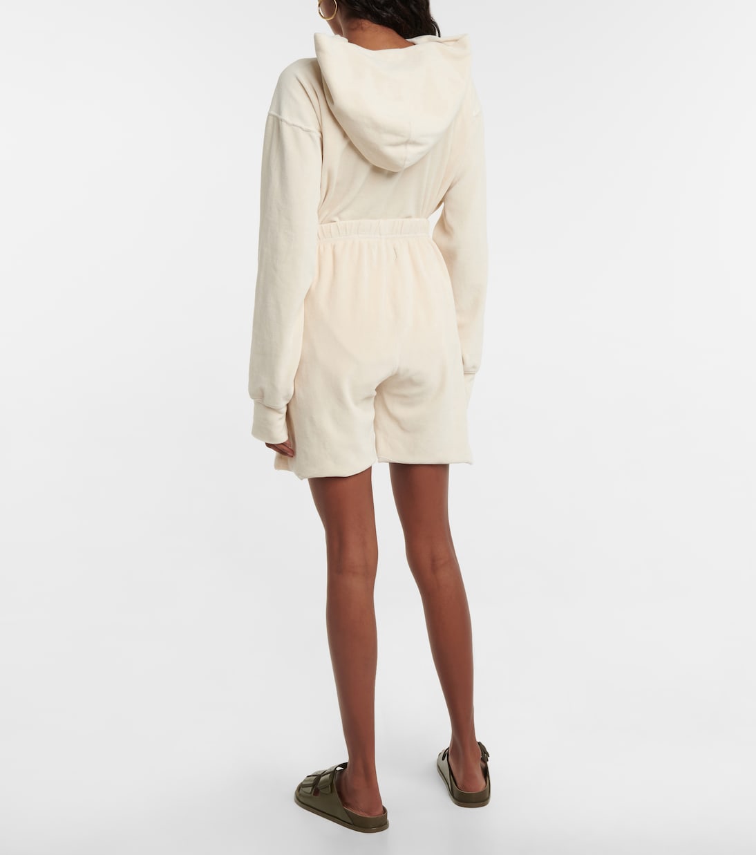 Shorts Snap Front in velluto | Les Tien