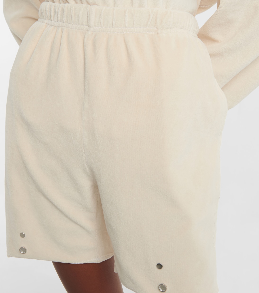 Shorts Snap Front in velluto | Les Tien