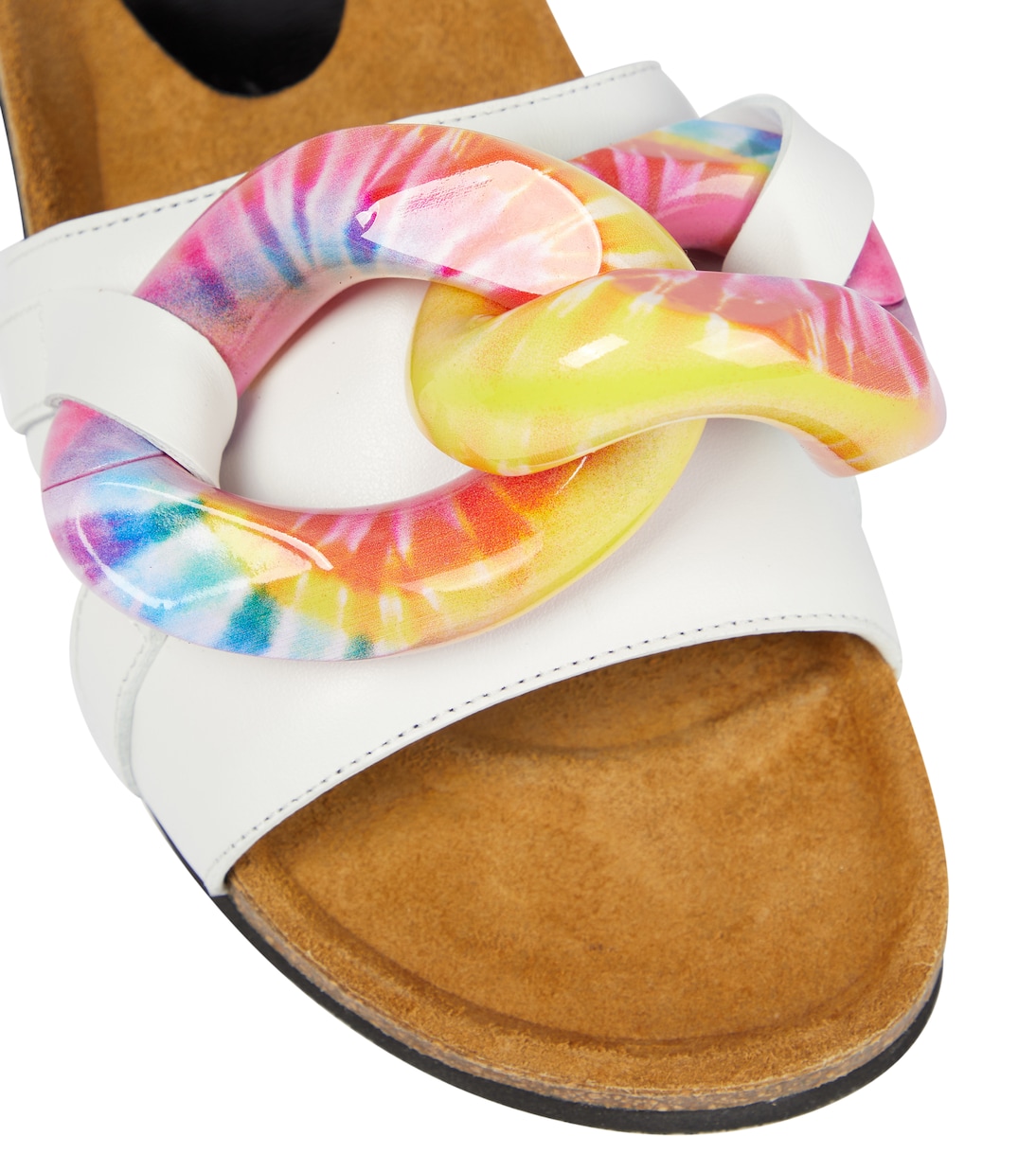 Embellished leather slides | JW Anderson