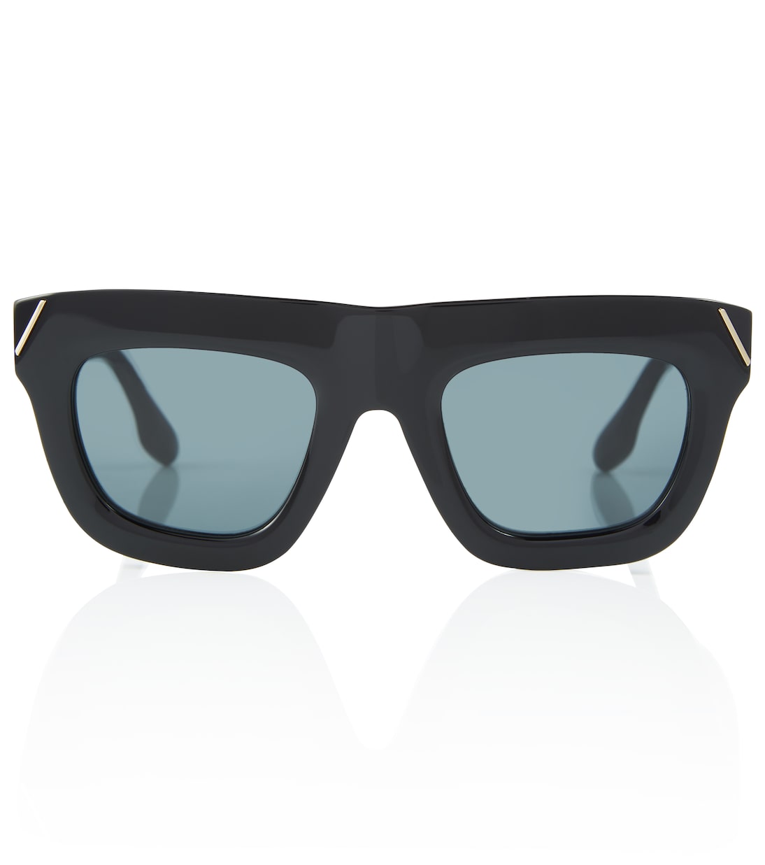 Beveled cat eye sunglasses in black Victoria Beckham Mytheresa