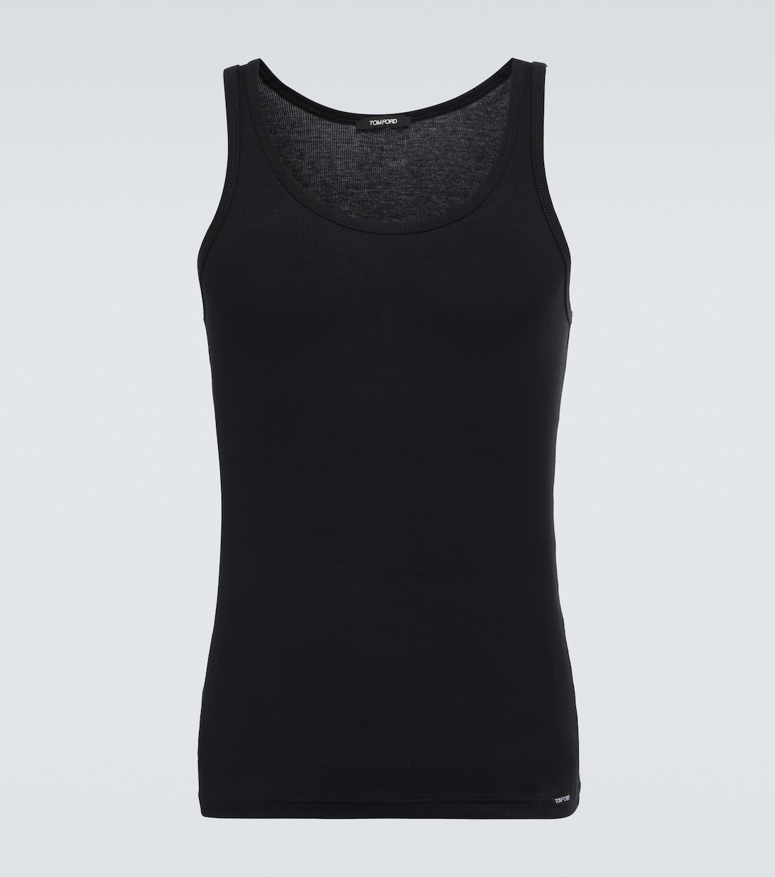 Top en mezcla de algodón acanalado | Tom Ford