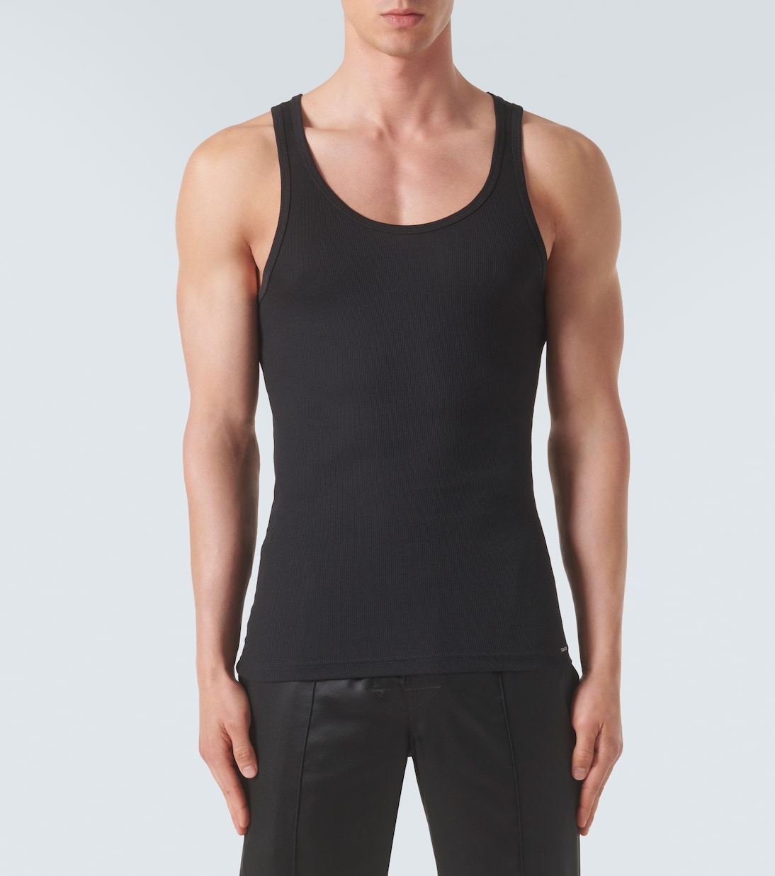 Top en mezcla de algodón acanalado | Tom Ford