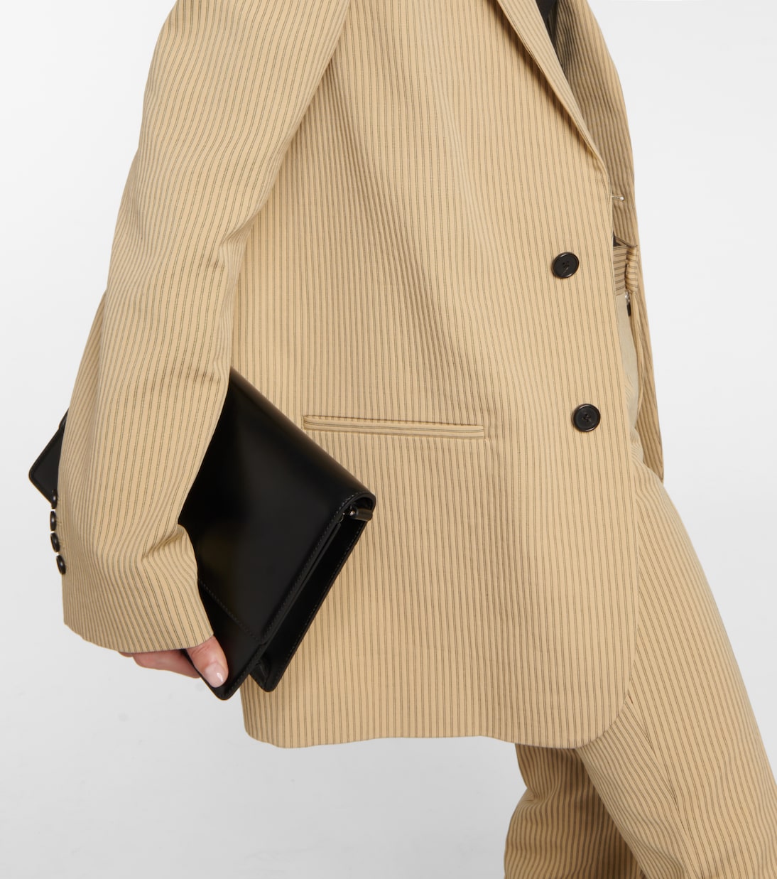 Isaac striped cotton-blend blazer | Petar Petrov