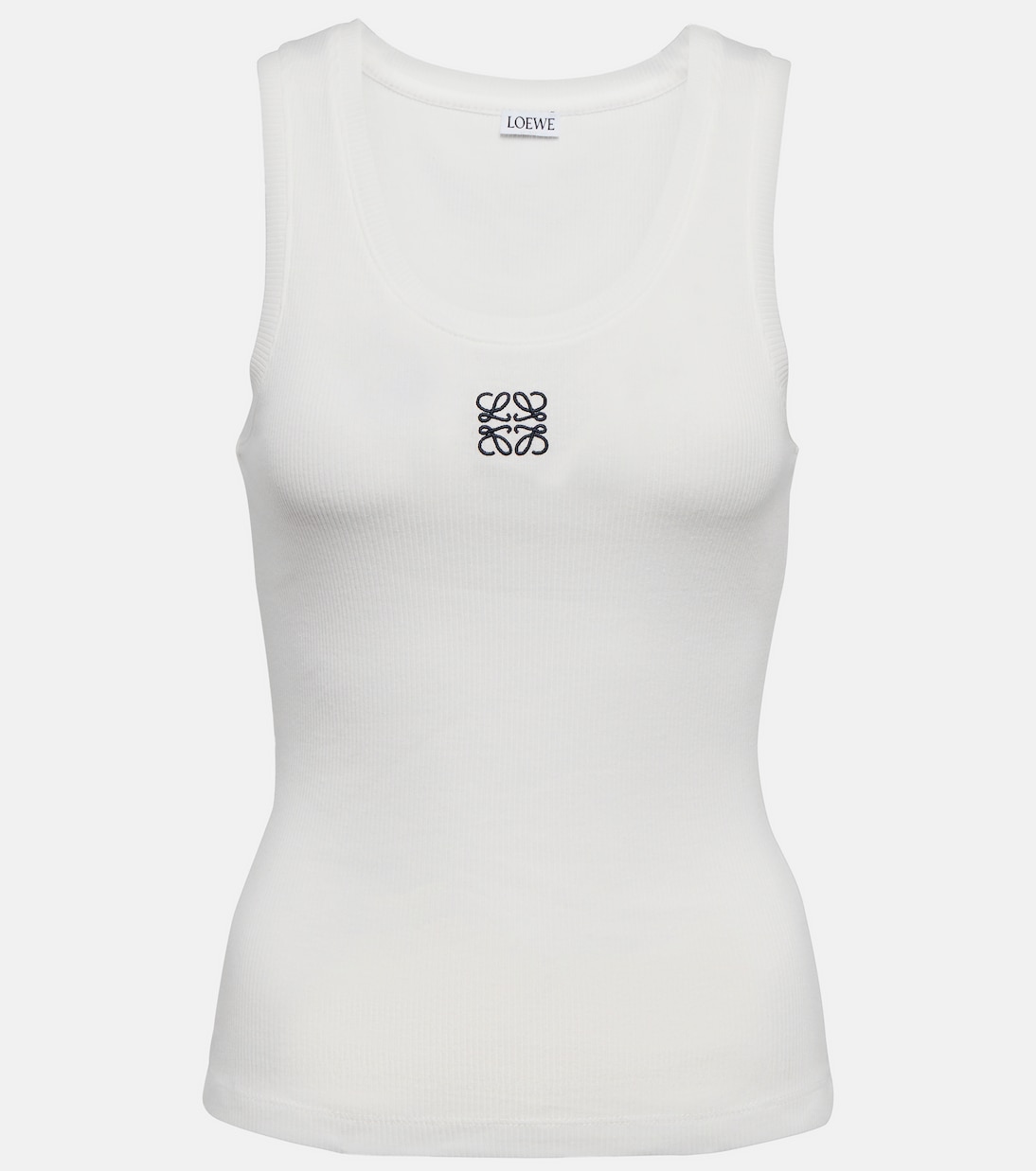 Tank top en mezcla de algodón con anagrama | Loewe