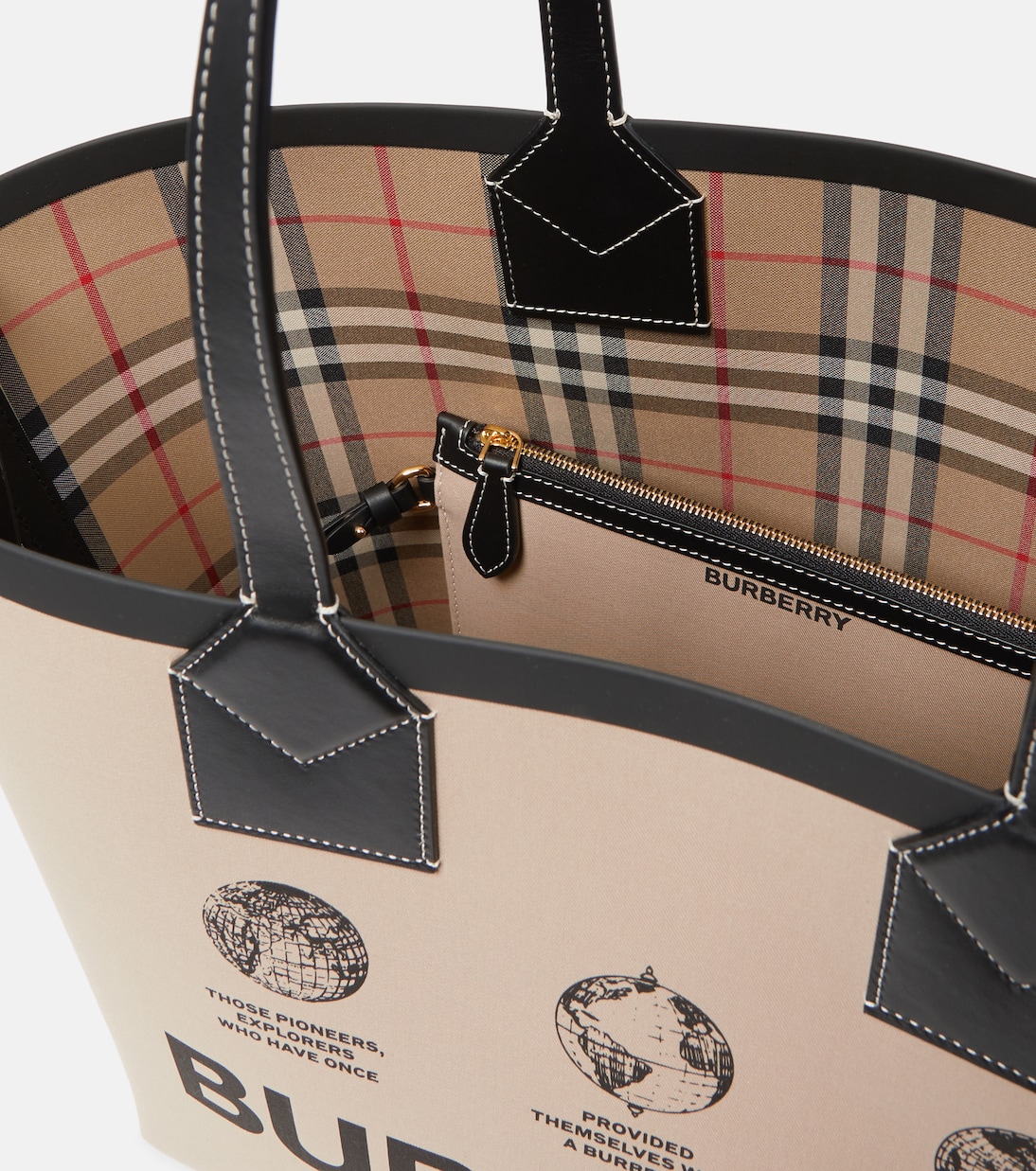 Borsa Medium in canvas con pelle | Burberry