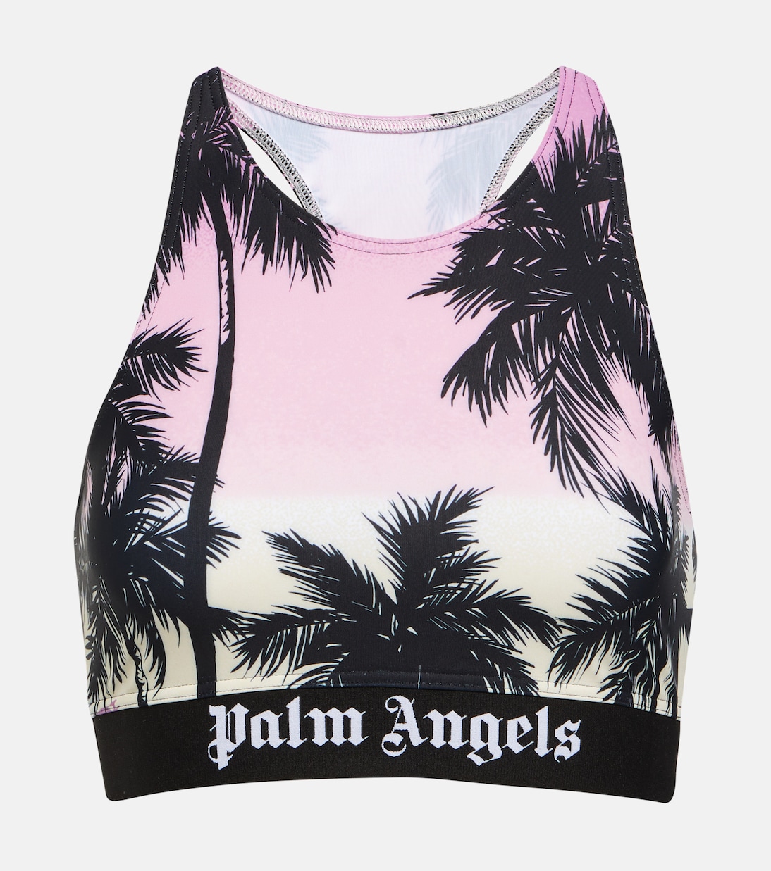 Pink Sunset logo sports bra | Palm Angels