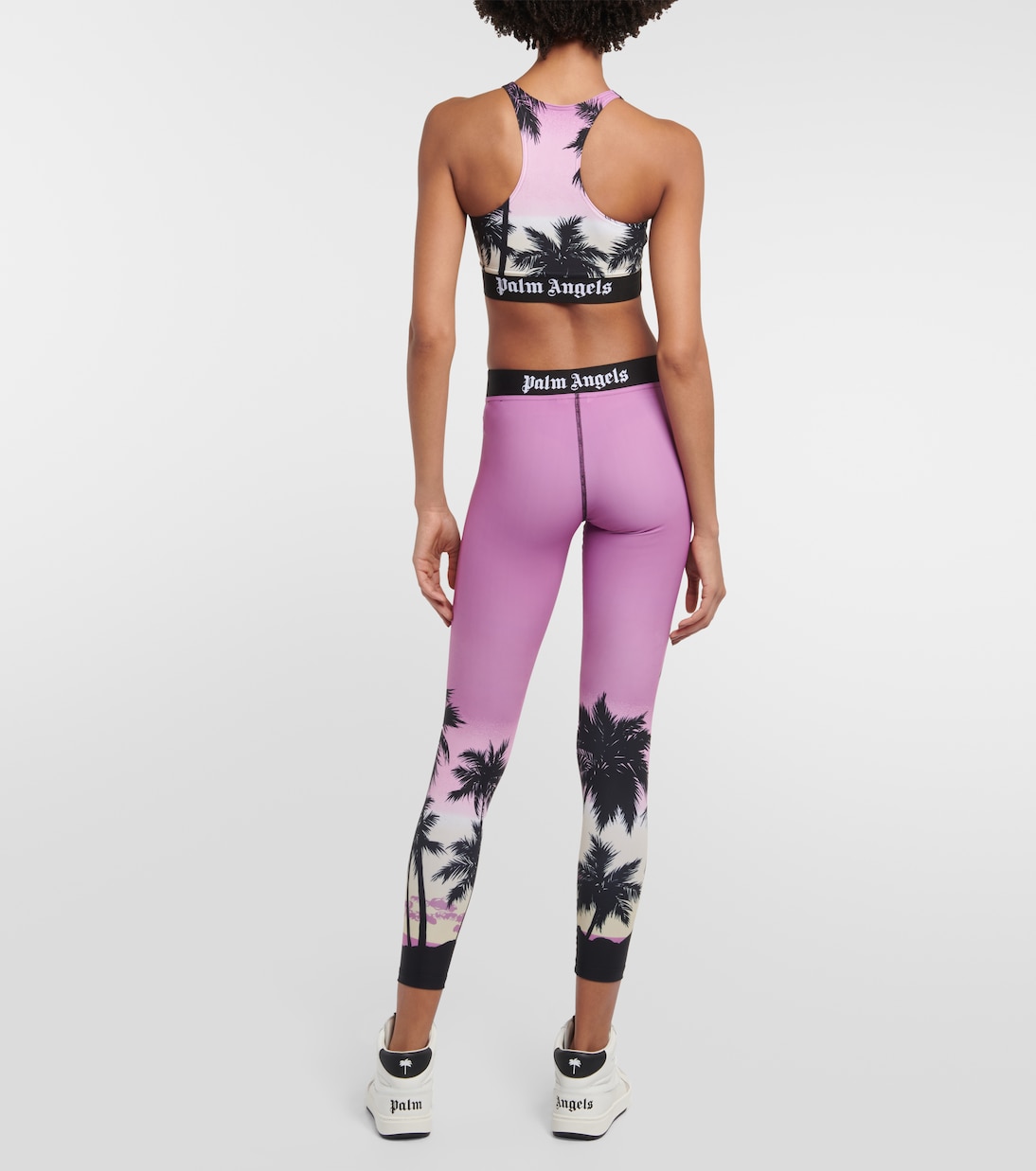 Pink Sunset logo sports bra | Palm Angels