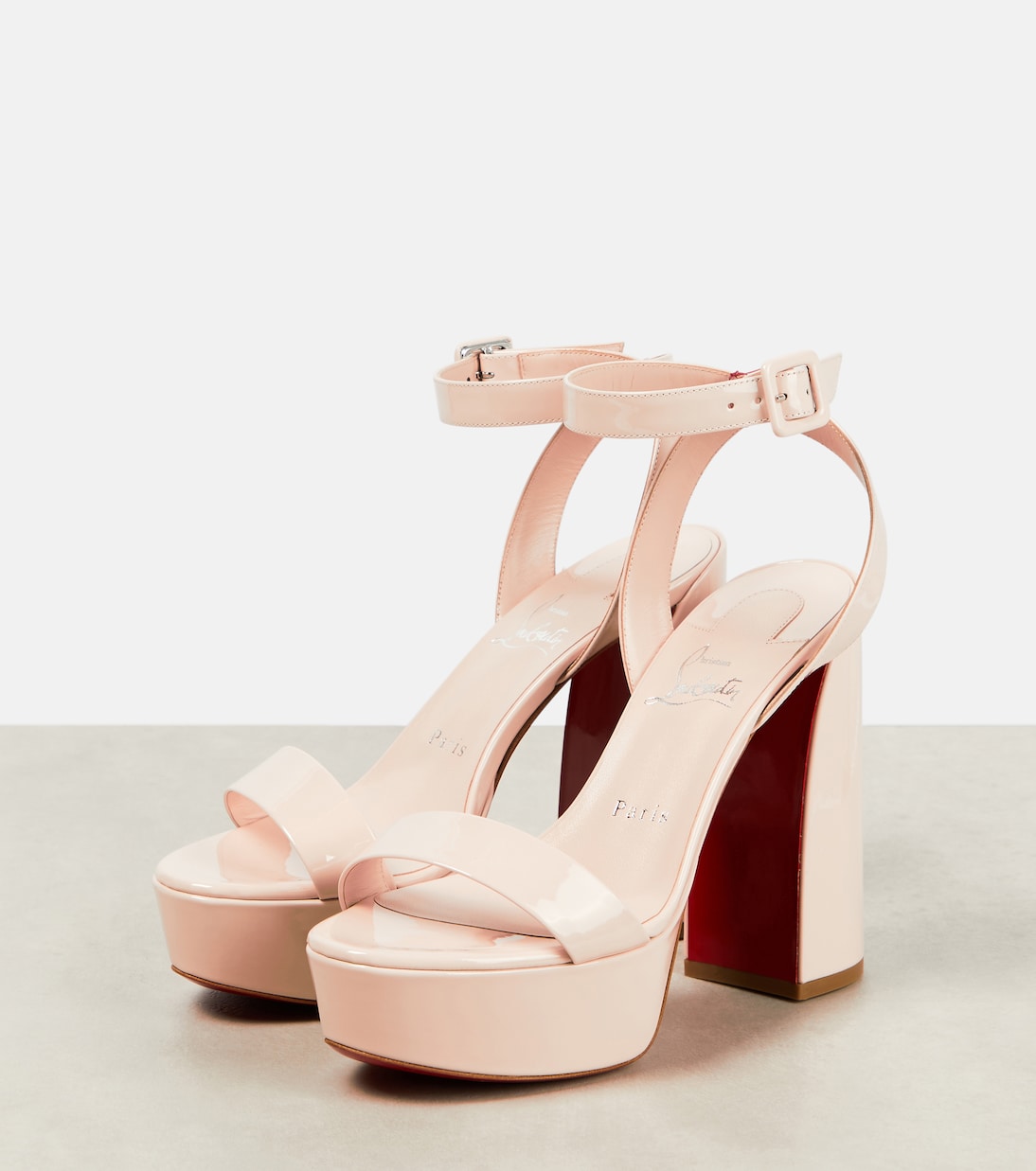 Sandales Movida Sabina à plateau en cuir | Christian Louboutin