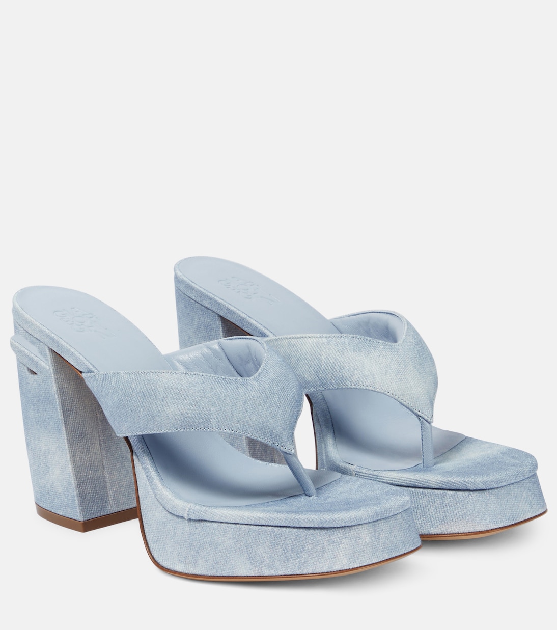 Sandali infradito Gia 17 Uni in denim | Gia Borghini