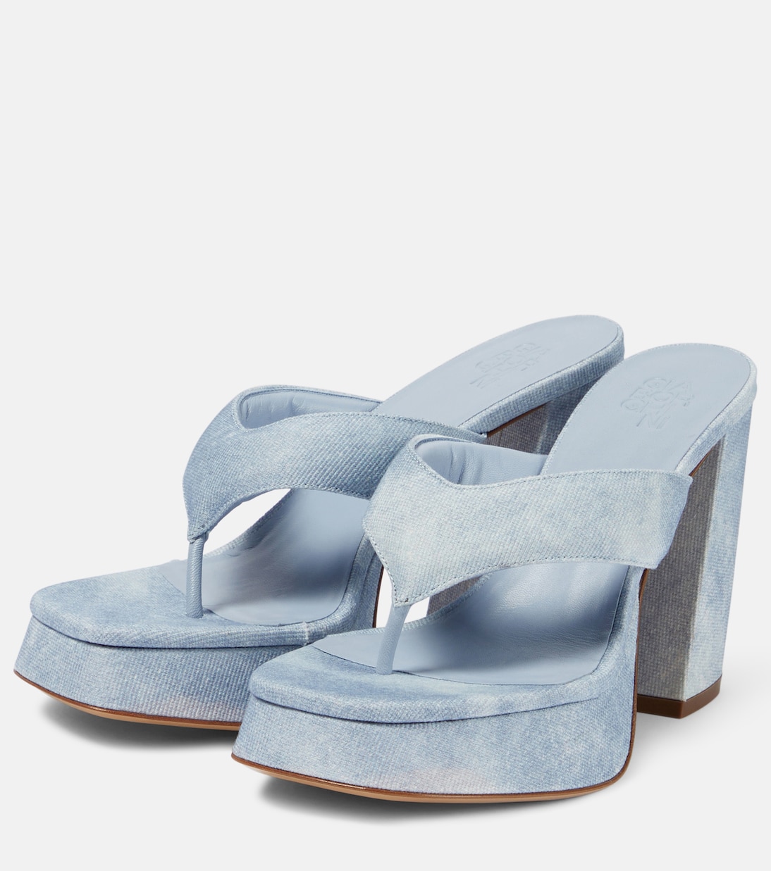 Sandali infradito Gia 17 Uni in denim | Gia Borghini