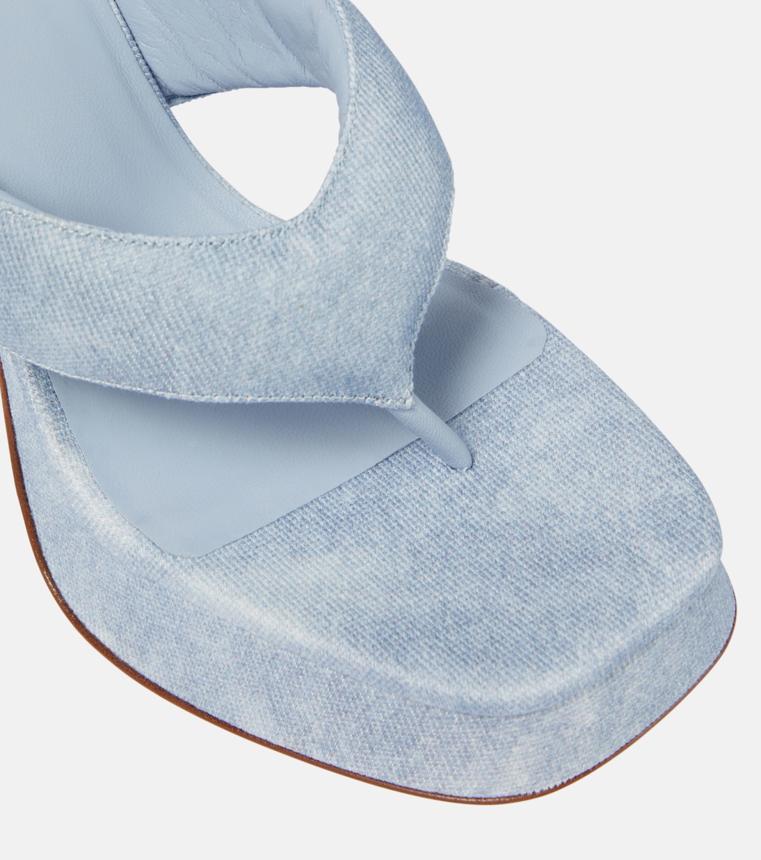 Sandali infradito Gia 17 Uni in denim | Gia Borghini