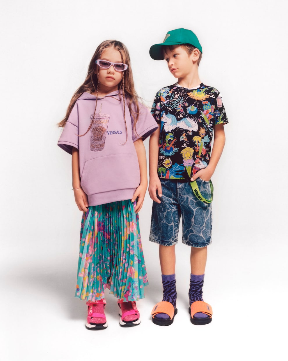 Sandales Trigreca à logo | Versace Kids