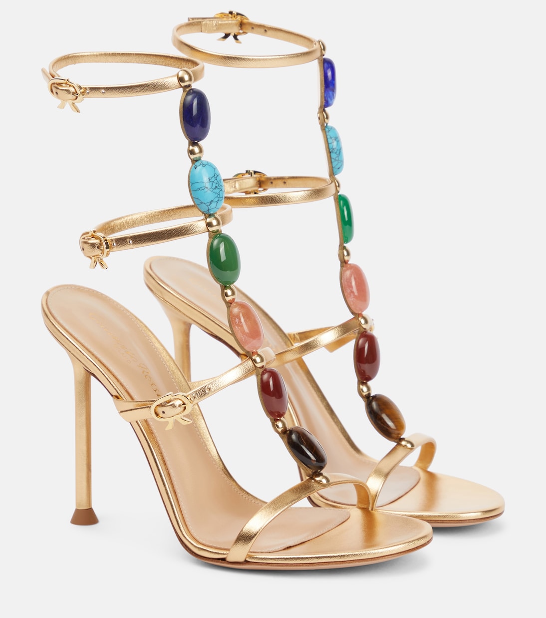 Shanti embellished leather sandals | Gianvito Rossi