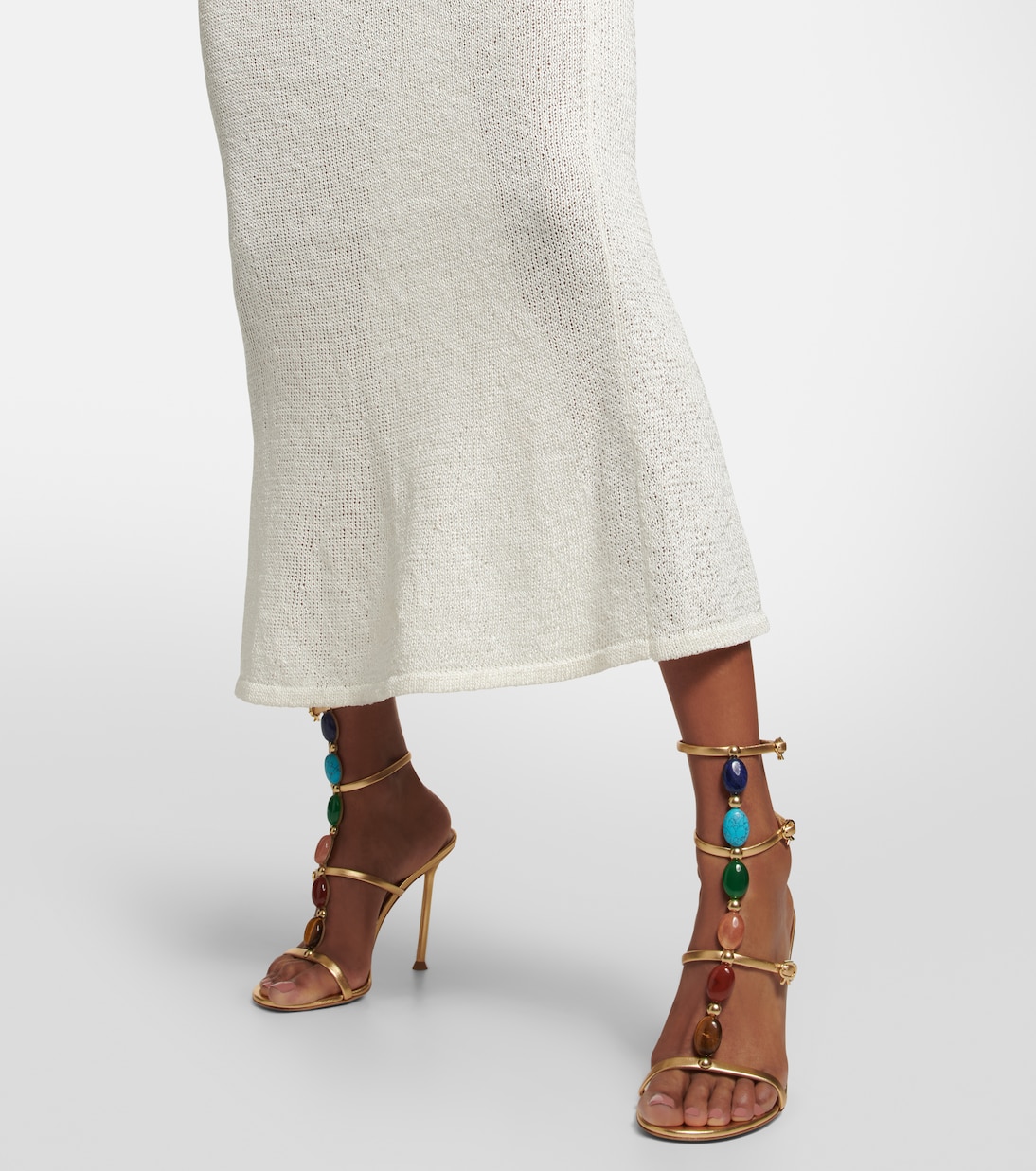 Shanti embellished leather sandals | Gianvito Rossi