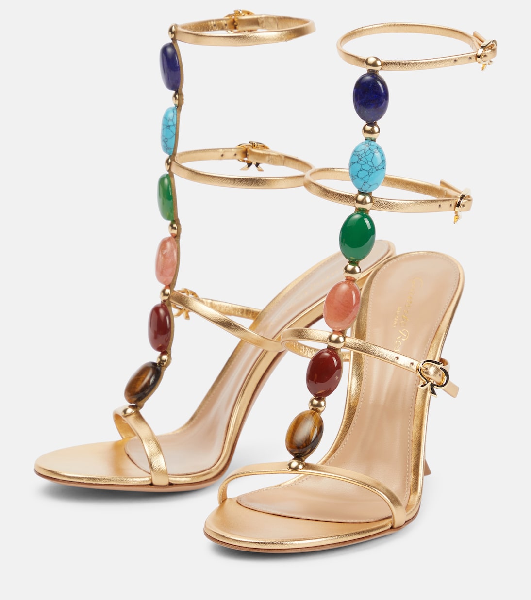 Shanti embellished leather sandals | Gianvito Rossi