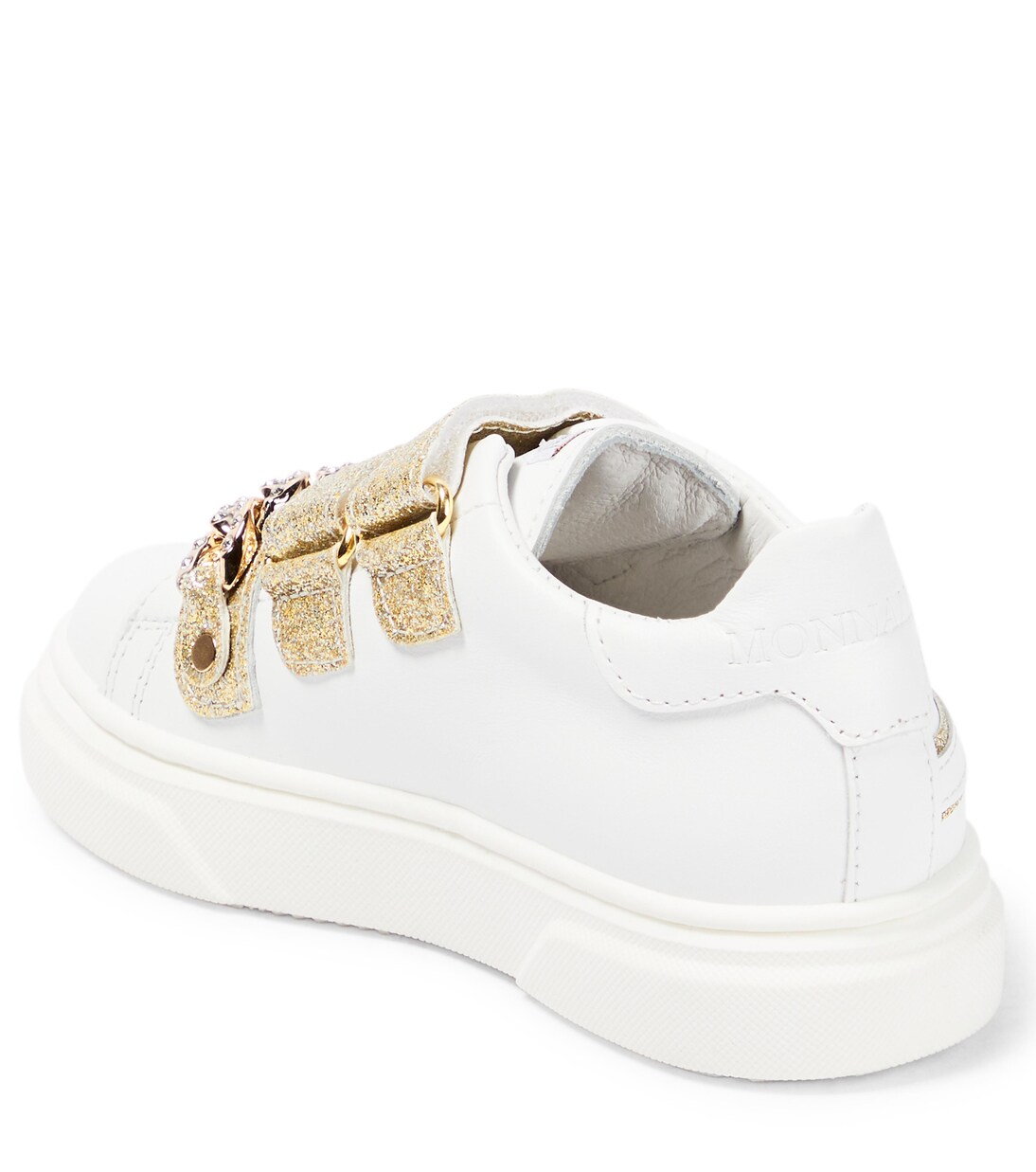Sneakers in pelle con decorazioni | Monnalisa