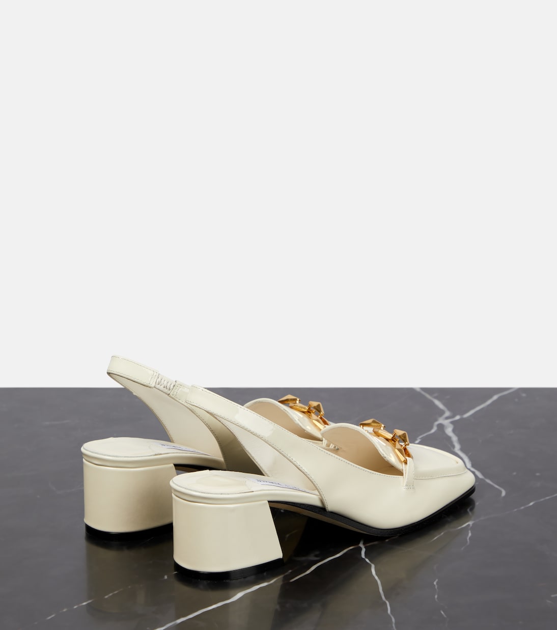 Diamond Tilda 45 patent leather slingback pumps | Jimmy Choo