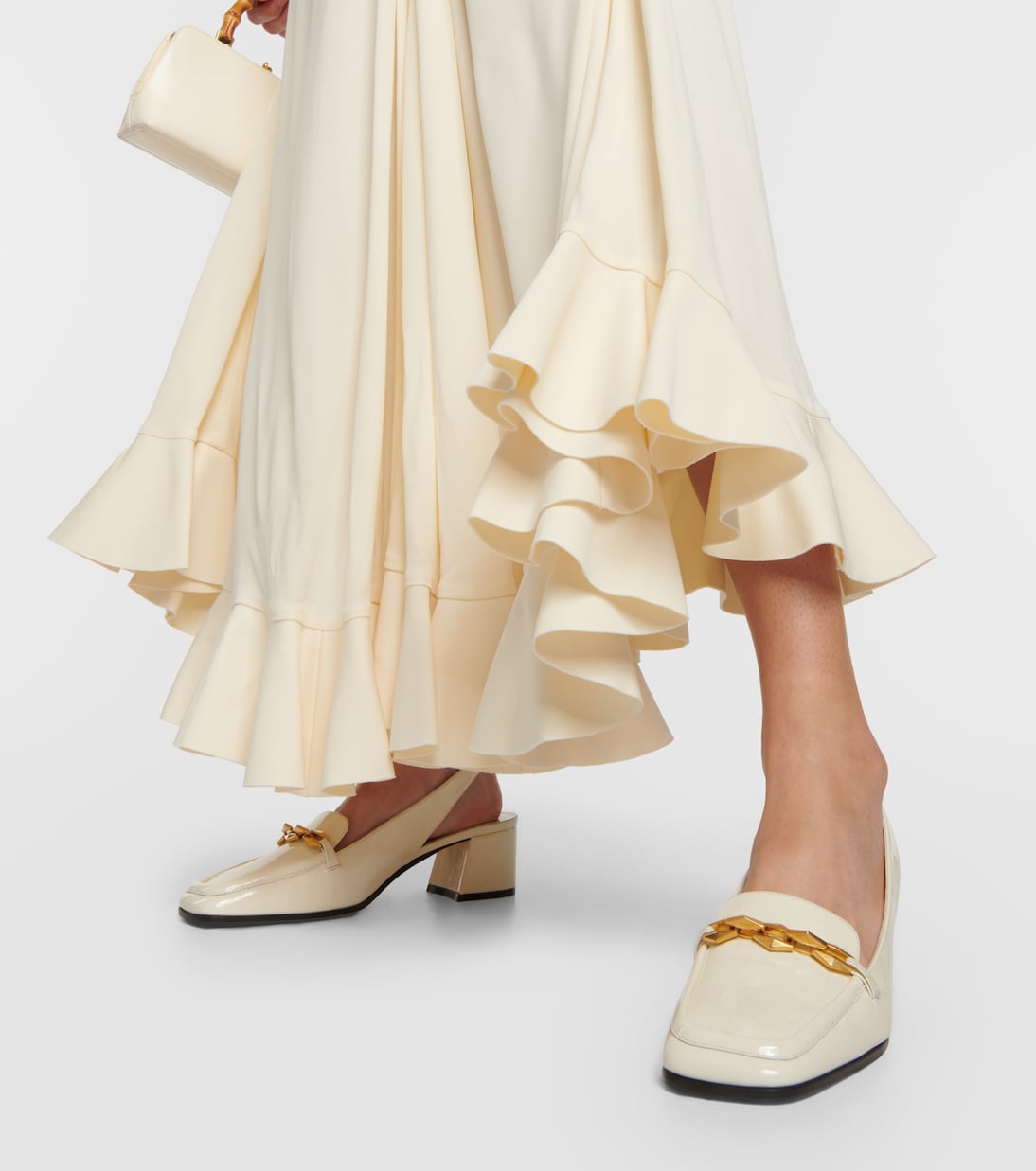 Diamond Tilda 45 patent leather slingback pumps | Jimmy Choo