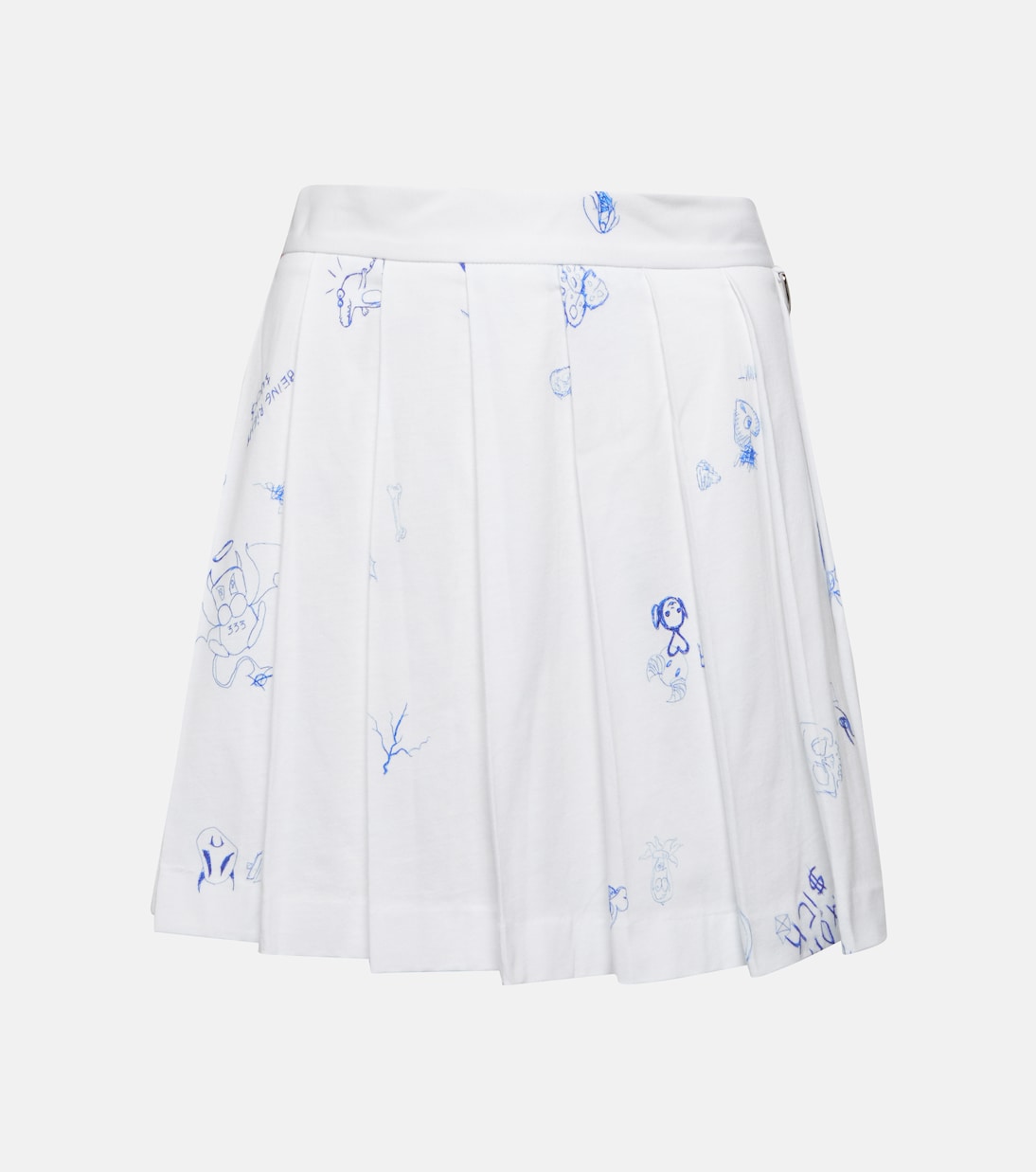 Minifalda de algodón estampada plisada | Vetements