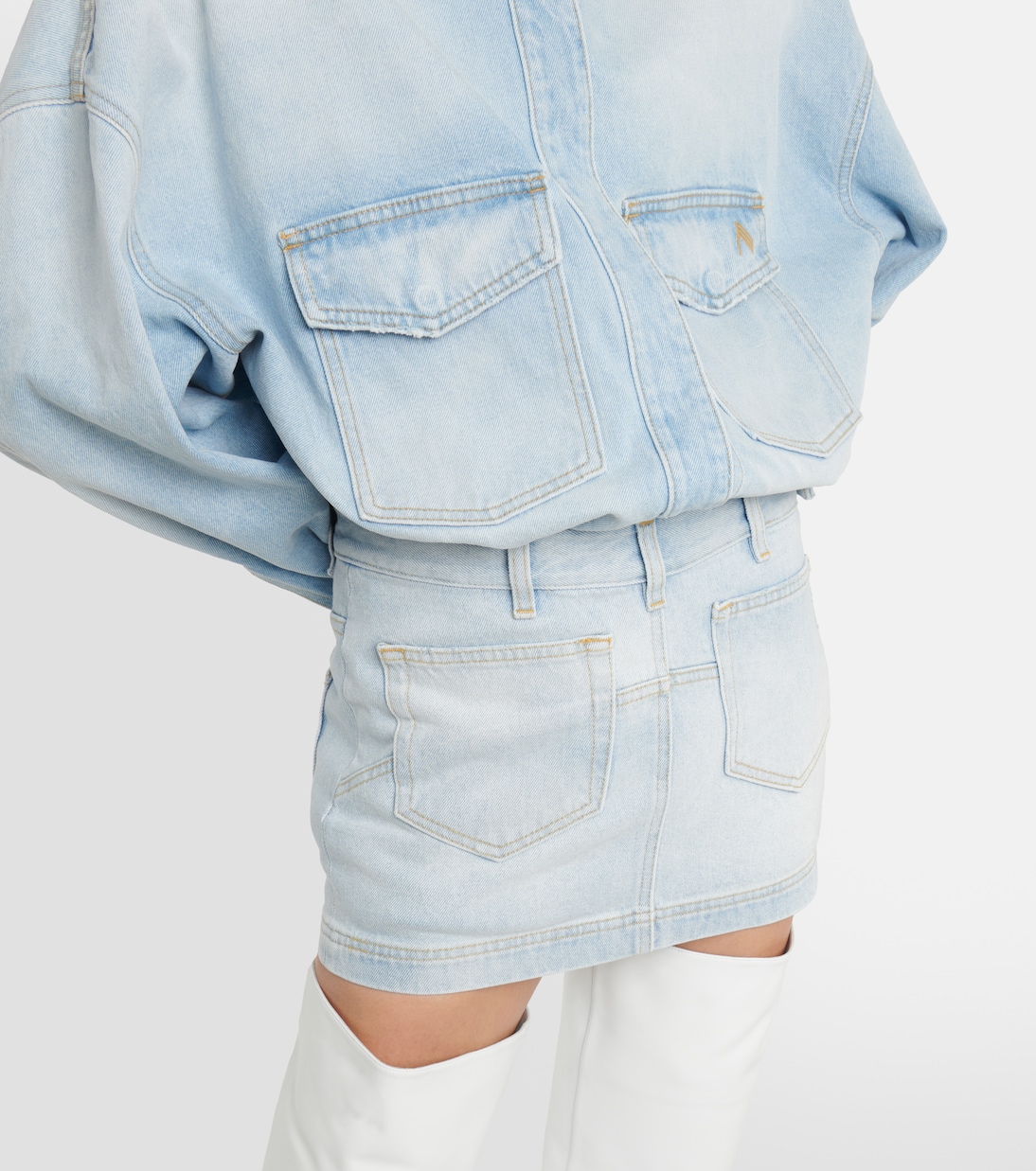 Mini-jupe en jean | The Attico