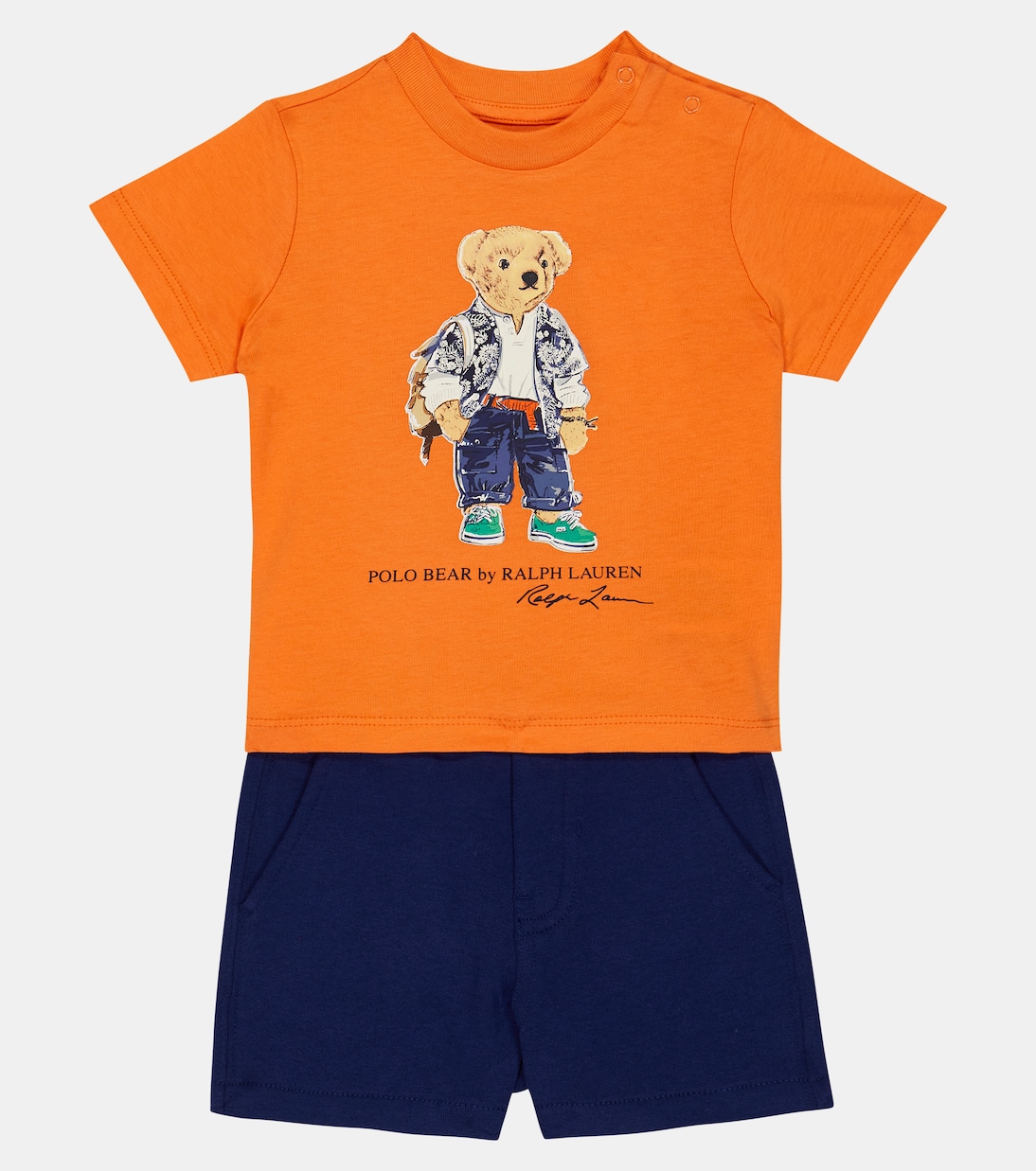 Baby cotton T-shirt and pants set | Polo Ralph Lauren Kids