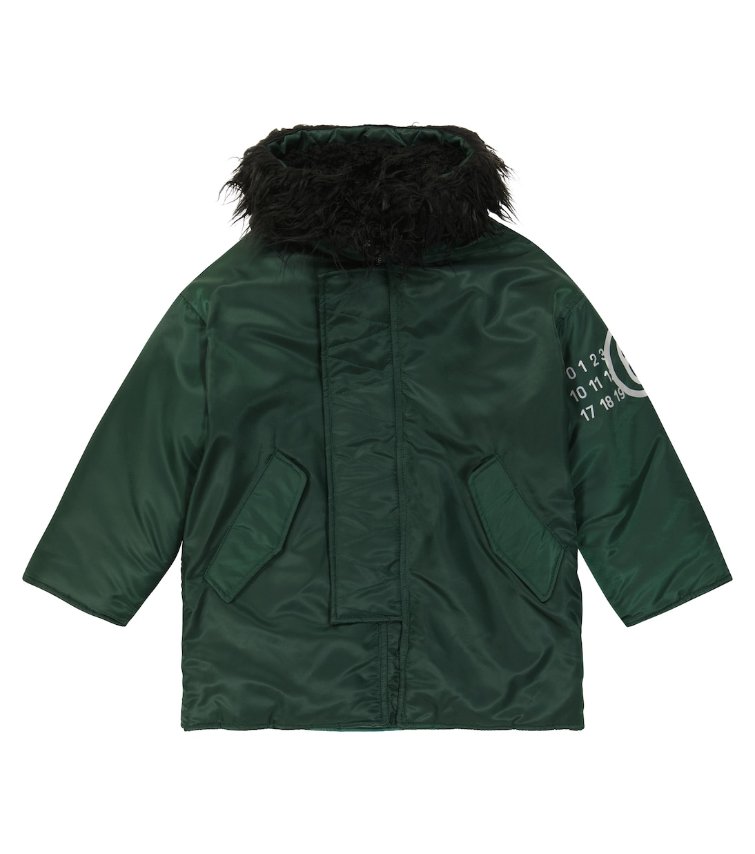 Parka in twill con cappuccio | MM6 Maison Margiela Kids