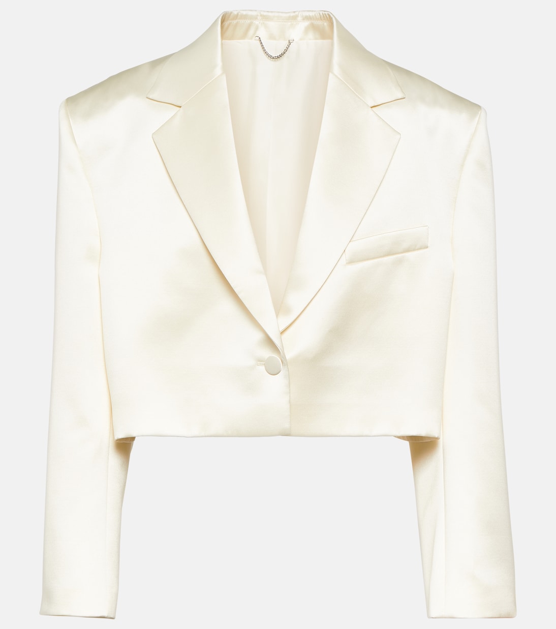 Blazer cropped in lana e seta | Magda Butrym