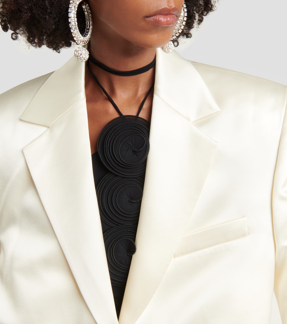 Blazer cropped in lana e seta | Magda Butrym