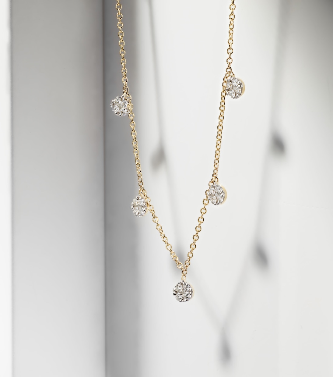 Collier Disco en or 10 ct et diamants | Stone and Strand