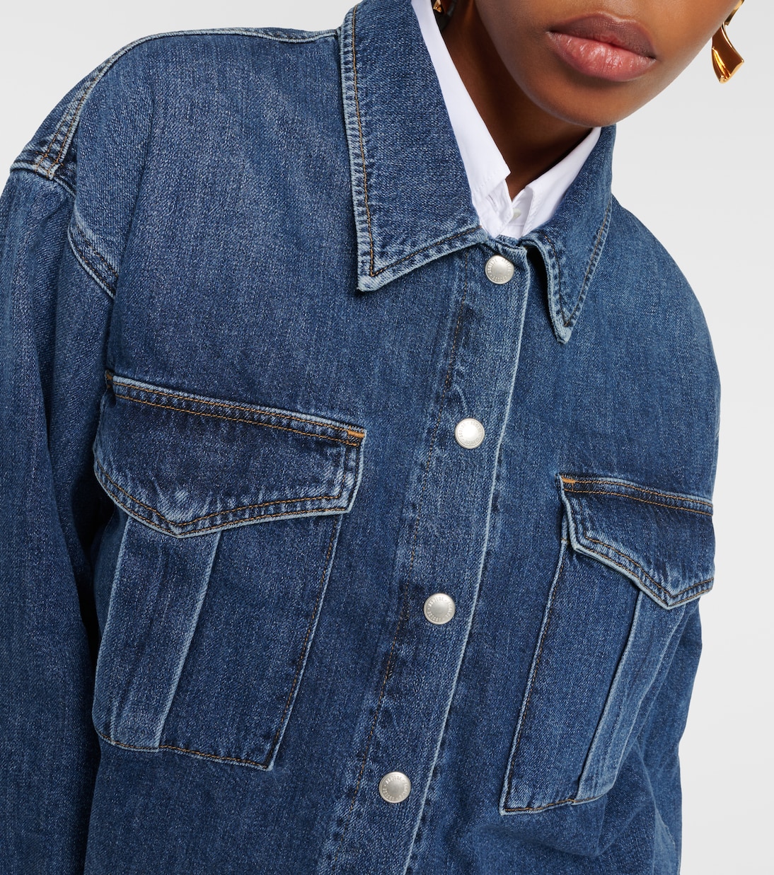 Cropped-Jeanshemd Nyx | Agolde