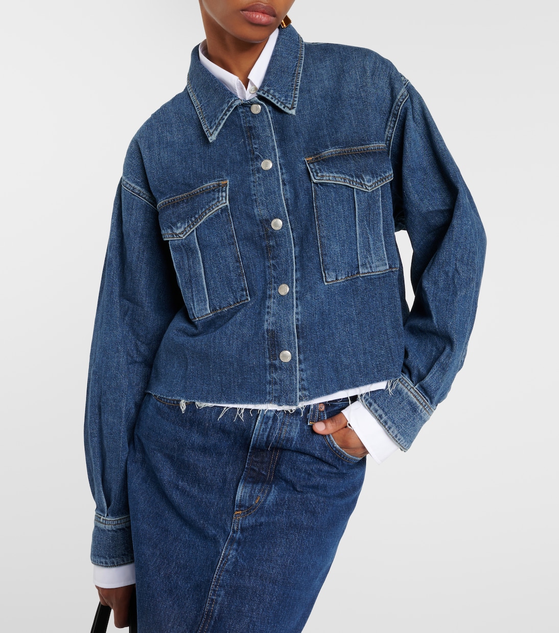 Cropped-Jeanshemd Nyx | Agolde