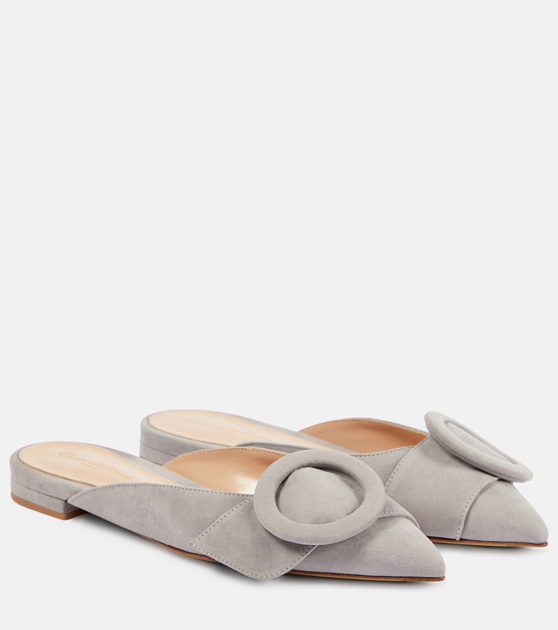 Slippers aus Veloursleder | Gianvito Rossi