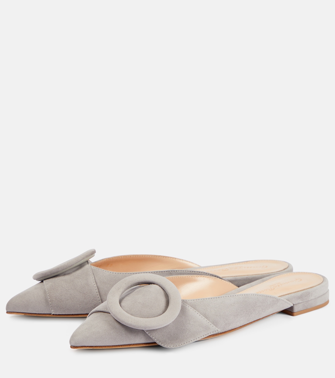 Slippers aus Veloursleder | Gianvito Rossi