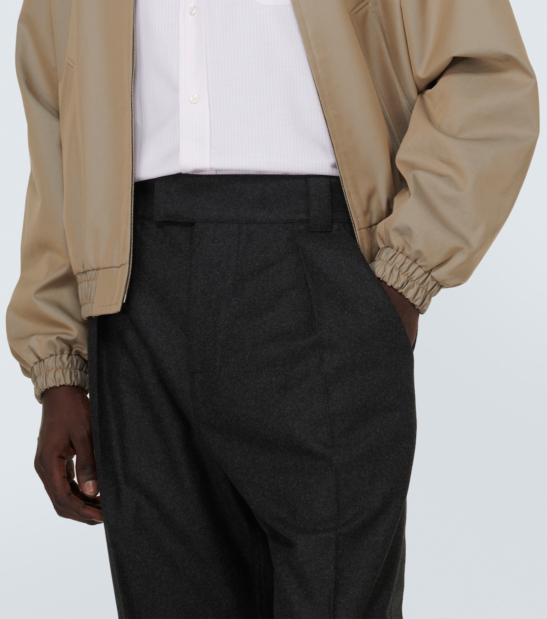 Reinga wool and cashmere straight pants | Loro Piana